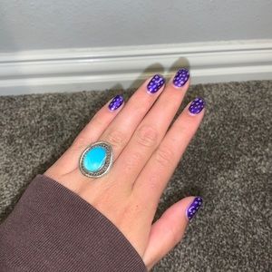 Blue ring- SIZE 7